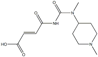 4-{[methyl(1-methylpiperidin-4-yl)carbamoyl]amino}-4-oxobut-2-enoic acid 结构式