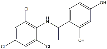 4-{1-[(2,4,6-trichlorophenyl)amino]ethyl}benzene-1,3-diol
