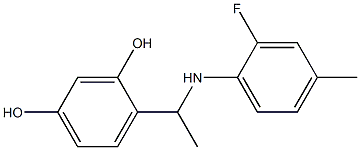  4-{1-[(2-fluoro-4-methylphenyl)amino]ethyl}benzene-1,3-diol