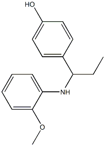 4-{1-[(2-methoxyphenyl)amino]propyl}phenol