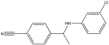 4-{1-[(3-chlorophenyl)amino]ethyl}benzonitrile Structure