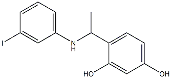 4-{1-[(3-iodophenyl)amino]ethyl}benzene-1,3-diol,,结构式