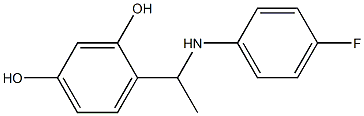 4-{1-[(4-fluorophenyl)amino]ethyl}benzene-1,3-diol