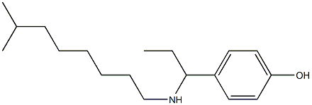4-{1-[(7-methyloctyl)amino]propyl}phenol,,结构式