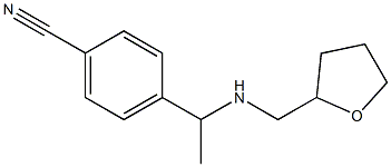 4-{1-[(oxolan-2-ylmethyl)amino]ethyl}benzonitrile Structure