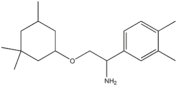 4-{1-amino-2-[(3,3,5-trimethylcyclohexyl)oxy]ethyl}-1,2-dimethylbenzene Structure