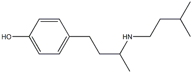 4-{3-[(3-methylbutyl)amino]butyl}phenol Structure