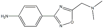 4-{5-[(dimethylamino)methyl]-1,2,4-oxadiazol-3-yl}aniline Structure