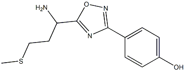  4-{5-[1-amino-3-(methylsulfanyl)propyl]-1,2,4-oxadiazol-3-yl}phenol