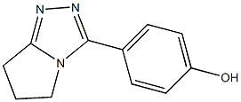 4-{5H,6H,7H-pyrrolo[2,1-c][1,2,4]triazol-3-yl}phenol,,结构式
