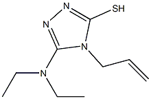 4-allyl-5-(diethylamino)-4H-1,2,4-triazole-3-thiol Struktur