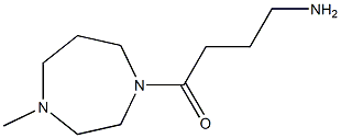 4-amino-1-(4-methyl-1,4-diazepan-1-yl)butan-1-one 化学構造式