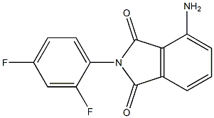 4-amino-2-(2,4-difluorophenyl)-2,3-dihydro-1H-isoindole-1,3-dione,,结构式