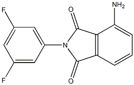 4-amino-2-(3,5-difluorophenyl)-2,3-dihydro-1H-isoindole-1,3-dione 化学構造式