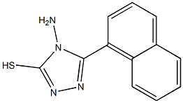 4-amino-5-(naphthalen-1-yl)-4H-1,2,4-triazole-3-thiol Struktur