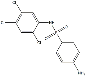 4-amino-N-(2,4,5-trichlorophenyl)benzene-1-sulfonamide Struktur