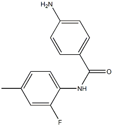 4-amino-N-(2-fluoro-4-methylphenyl)benzamide,,结构式