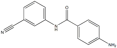 4-amino-N-(3-cyanophenyl)benzamide Structure