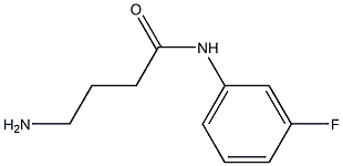 4-amino-N-(3-fluorophenyl)butanamide,,结构式