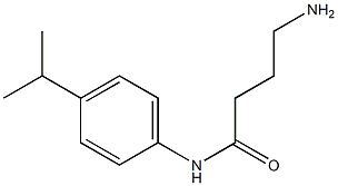 4-amino-N-(4-isopropylphenyl)butanamide,,结构式