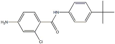 4-amino-N-(4-tert-butylphenyl)-2-chlorobenzamide Struktur