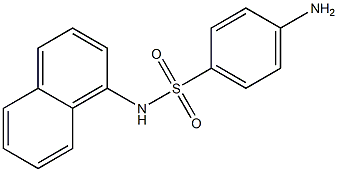 4-amino-N-(naphthalen-1-yl)benzene-1-sulfonamide 结构式