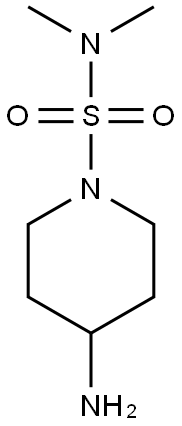 4-amino-N,N-dimethylpiperidine-1-sulfonamide Structure