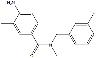 4-amino-N-[(3-fluorophenyl)methyl]-N,3-dimethylbenzamide