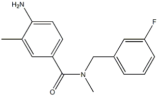 4-amino-N-[(3-fluorophenyl)methyl]-N,3-dimethylbenzamide|