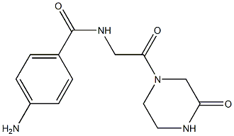 4-amino-N-[2-oxo-2-(3-oxopiperazin-1-yl)ethyl]benzamide