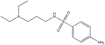 4-amino-N-[3-(diethylamino)propyl]benzenesulfonamide 化学構造式