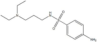 4-amino-N-[3-(diethylamino)propyl]benzenesulfonamide Structure