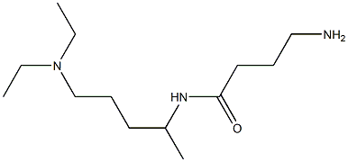4-amino-N-[4-(diethylamino)-1-methylbutyl]butanamide 结构式