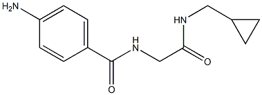 4-amino-N-{2-[(cyclopropylmethyl)amino]-2-oxoethyl}benzamide 结构式
