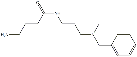 4-amino-N-{3-[benzyl(methyl)amino]propyl}butanamide Structure