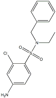4-amino-N-benzyl-2-chloro-N-ethylbenzene-1-sulfonamide Structure
