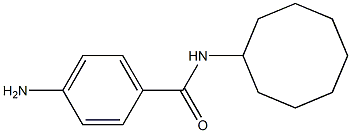 4-amino-N-cyclooctylbenzamide 结构式
