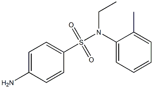 4-amino-N-ethyl-N-(2-methylphenyl)benzene-1-sulfonamide Struktur