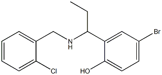 4-bromo-2-(1-{[(2-chlorophenyl)methyl]amino}propyl)phenol