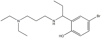 4-bromo-2-(1-{[3-(diethylamino)propyl]amino}propyl)phenol Structure