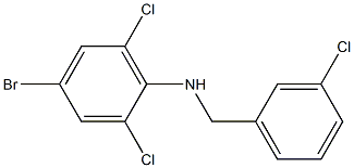 4-bromo-2,6-dichloro-N-[(3-chlorophenyl)methyl]aniline|