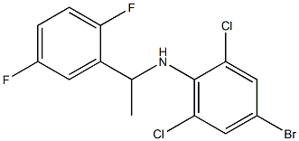 4-bromo-2,6-dichloro-N-[1-(2,5-difluorophenyl)ethyl]aniline Structure