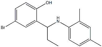  4-bromo-2-{1-[(2,4-dimethylphenyl)amino]propyl}phenol