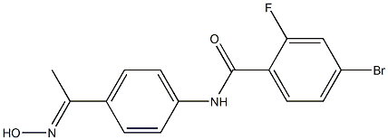 4-bromo-2-fluoro-N-{4-[1-(hydroxyimino)ethyl]phenyl}benzamide