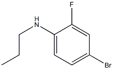 4-bromo-2-fluoro-N-propylaniline,,结构式