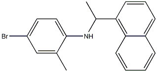 4-bromo-2-methyl-N-[1-(naphthalen-1-yl)ethyl]aniline Structure