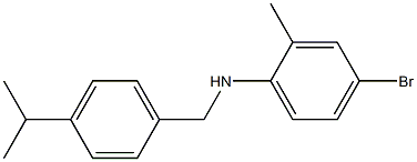  4-bromo-2-methyl-N-{[4-(propan-2-yl)phenyl]methyl}aniline