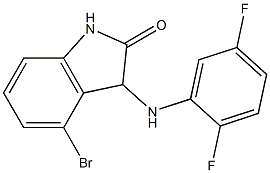 4-bromo-3-[(2,5-difluorophenyl)amino]-2,3-dihydro-1H-indol-2-one