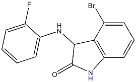  4-bromo-3-[(2-fluorophenyl)amino]-2,3-dihydro-1H-indol-2-one