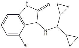 4-bromo-3-[(dicyclopropylmethyl)amino]-2,3-dihydro-1H-indol-2-one